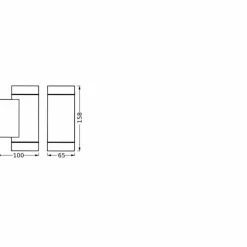 Endura Applique murale Luminaires Ledvance Gris, 2 lumières