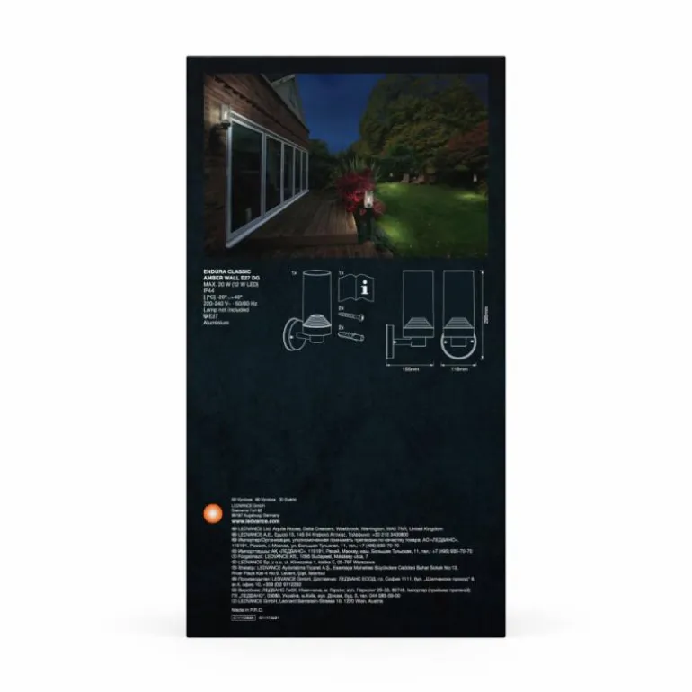 Endura Applique murale Luminaires Ledvance Gris, 1 lumière