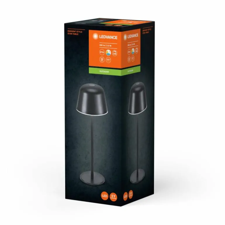 Endura Lampe à poser Luminaires Ledvance LED Gris, 1 lumière