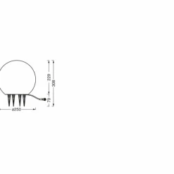 Endura Spot de jardin Luminaires Ledvance LED Blanc, 1 lumière