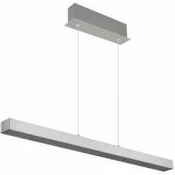Luminaires Globo Lighting Suspensions|Ethan Suspension LED Aluminium brossé, Blanc, 1 lumière