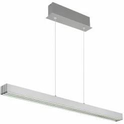 Luminaires Globo Lighting Suspensions|Ethan Suspension LED Aluminium brossé, Blanc, 1 lumière