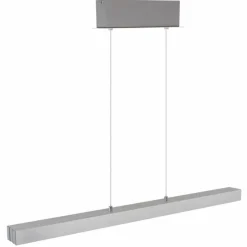 Luminaires Globo Lighting Suspensions|Ethan Suspension LED Aluminium brossé, Blanc, 1 lumière