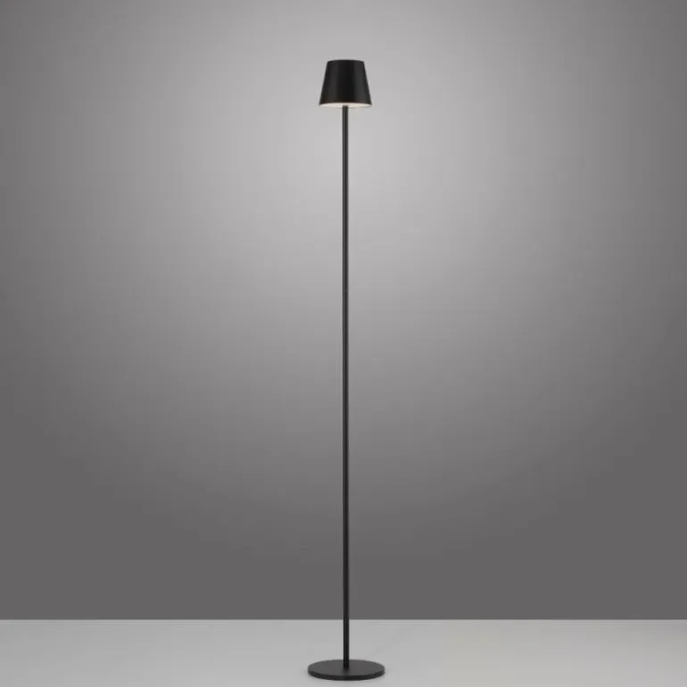 EURIA Lampadaire Luminaires Leuchten Direkt LED Noir, 1 lumière