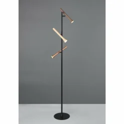 Luminaires Trio Éclairage Led|Fiato Lampadaire LED Noir, 3 lumières