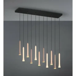 Luminaires Trio Suspensions|Fiato Suspension LED Noir, 11 lumières