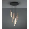 Luminaires Trio Éclairage Led|Fiato Suspension LED Noir, 11 lumières