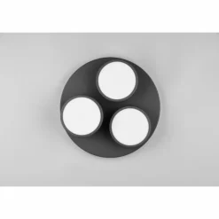 Luminaires Trio Éclairage Led|Franklin Plafonnier LED Anthracite, 3 lumières