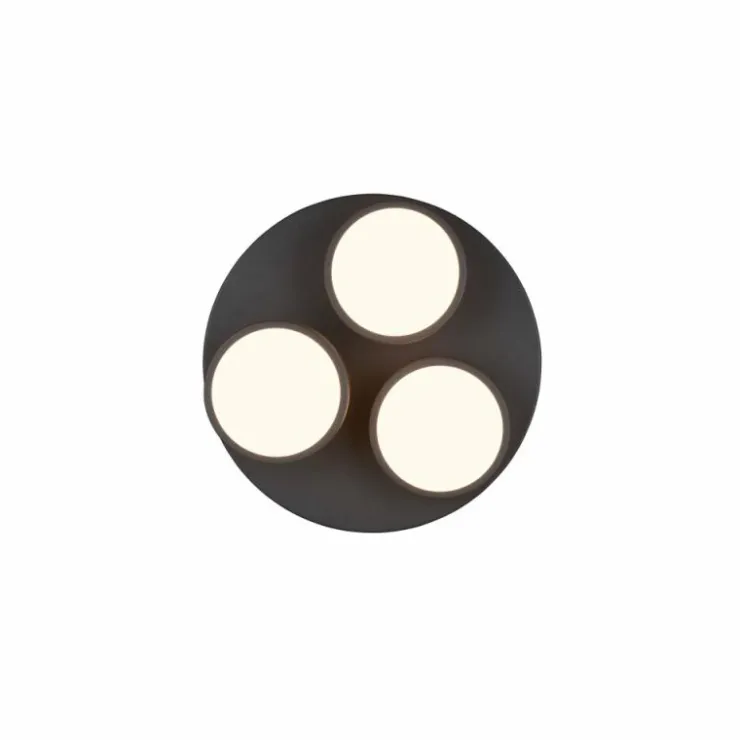 Luminaires Trio Éclairage Led|Franklin Plafonnier LED Anthracite, 3 lumières
