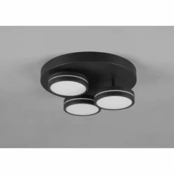 Luminaires Trio Éclairage Led|Franklin Plafonnier LED Anthracite, 3 lumières