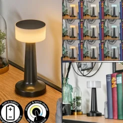 hofstein Éclairage Led|Gallboda Lampe à poser LED Noir, 1 lumière