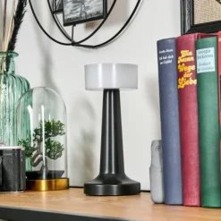hofstein Éclairage Led|Gallboda Lampe à poser LED Noir, 1 lumière