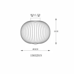 Luminaires Globo Lighting Éclairage Led|Galway Plafonnier LED Nickel mat, 1 lumière