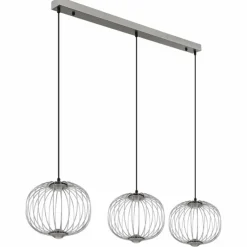 Luminaires Globo Lighting Éclairage Led|Galway Suspension LED Nickel mat, 1 lumière