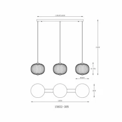 Luminaires Globo Lighting Éclairage Led|Galway Suspension LED Nickel mat, 1 lumière