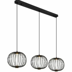 Luminaires Globo Lighting Éclairage Led|Galway Suspension LED Noir, 1 lumière