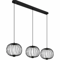Luminaires Globo Lighting Éclairage Led|Galway Suspension LED Noir, 1 lumière
