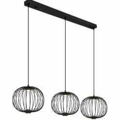 Luminaires Globo Lighting Éclairage Led|Galway Suspension LED Noir, 1 lumière