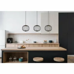 Luminaires Globo Lighting Éclairage Led|Galway Suspension LED Noir, 1 lumière