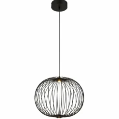 Luminaires Globo Lighting Éclairage Led|Galway Suspension LED Noir, 1 lumière