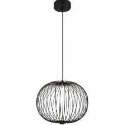 Luminaires Globo Lighting Éclairage Led|Galway Suspension LED Noir, 1 lumière