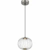 Luminaires Globo Lighting Éclairage Led|Galway Suspension LED Nickel mat, 1 lumière