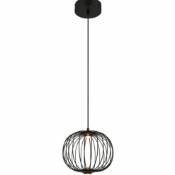 Luminaires Globo Lighting Suspensions|Galway Suspension LED Noir, 1 lumière