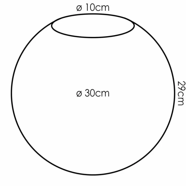 Gastor Verre de rechange 30 cm Clair
