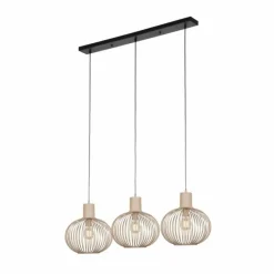 Luminaires Trio Suspensions|GILA Suspension Beige, 3 lumières
