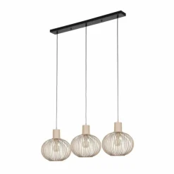 Luminaires Trio Suspensions|GILA Suspension Beige, 3 lumières