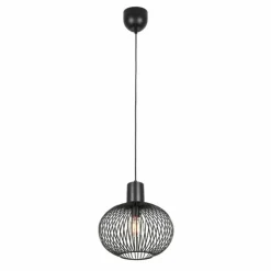 Luminaires Trio Suspensions|GILA Suspension Noir, 1 lumière