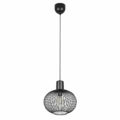Luminaires Trio Suspensions|GILA Suspension Noir, 1 lumière