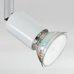 hofstein Spots Et Projecteurs|Gjedso Plafonnier, Spot de plafond LED Chrome, Blanc, 2 lumières