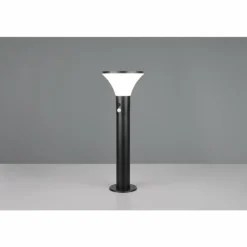 Gorda Lampadaire d'extérieur Luminaires Reality LED Noir, 1 lumière, Détecteur de mouvement