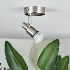 Luminaires Trio Spots Et Projecteurs|Gropptorp Plafonnier, Spot de plafond Nickel mat, 1 lumière