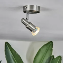 Luminaires Trio Spots Et Projecteurs|Gropptorp Plafonnier, Spot de plafond Nickel mat, 1 lumière