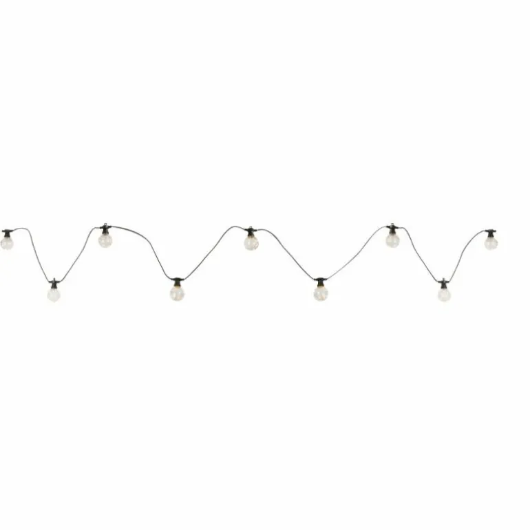 Guirlande Globo ALMAGA LED Noir, 10 lumières