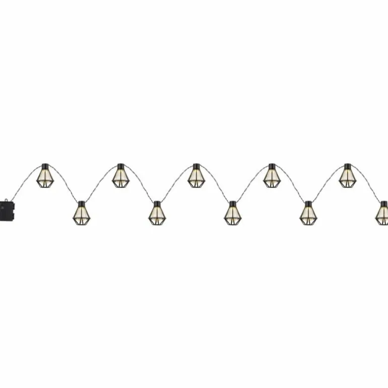 Guirlande Globo LED Noir, 10 lumières
