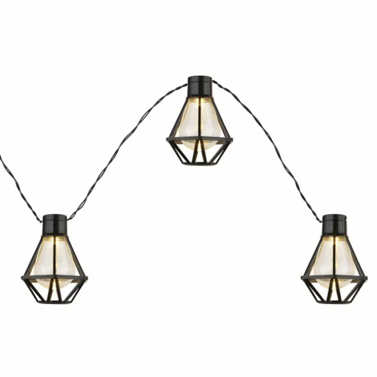 Guirlande Globo LED Noir, 10 lumières
