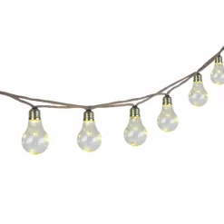 Guirlande Globo SOLAR LED Brun, 10 lumières