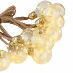 Guirlande Globo SOLAR LED Brun, 10 lumières