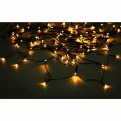 Guirlande Globo SOLAR LED Vert, Noir, 100 lumières