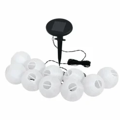 guirlande lumineuse solaire Eglo BALL LED Noir, 10 lumières
