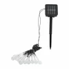 guirlande lumineuse solaire Eglo ICE LED Transparent, 10 lumières, Changeur de couleurs