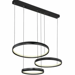 Luminaires Globo Lighting Suspensions|HALLI Suspension LED Noir, 1 lumière