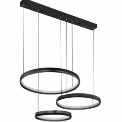 Luminaires Globo Lighting Suspensions|HALLI Suspension LED Noir, 1 lumière