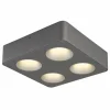 Luminaires Globo Lighting Éclairage Led|Hangarau Plafonnier LED Gris, 1 lumière