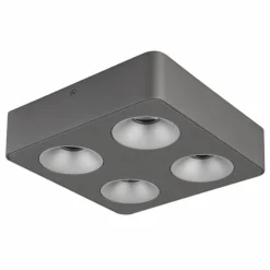 Luminaires Globo Lighting Éclairage Led|Hangarau Plafonnier LED Gris, 1 lumière