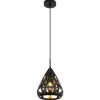 Luminaires Globo Lighting Suspensions|Hassan Suspension Noir, 1 lumière