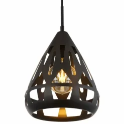 Luminaires Globo Lighting Suspensions|Hassan Suspension Noir, 1 lumière